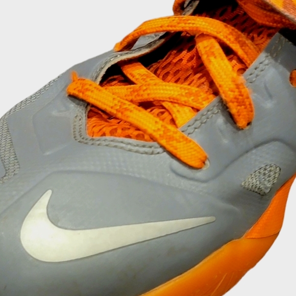 Nike Lebron Zoom Soldier 7 gray and orange size 11 - Picture 3 of 12